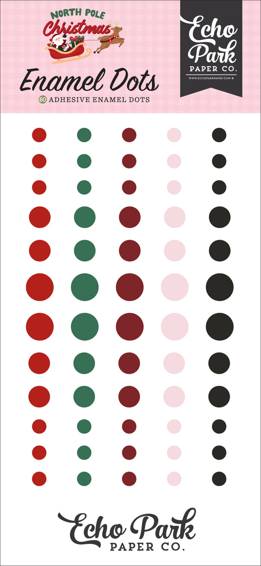 Echo Park - North Pole Christmas Collection - Enamel Dots