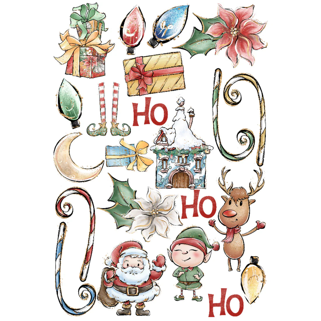 North Pole 12 x 12 Scrapbook Paper & Embellishment Kit