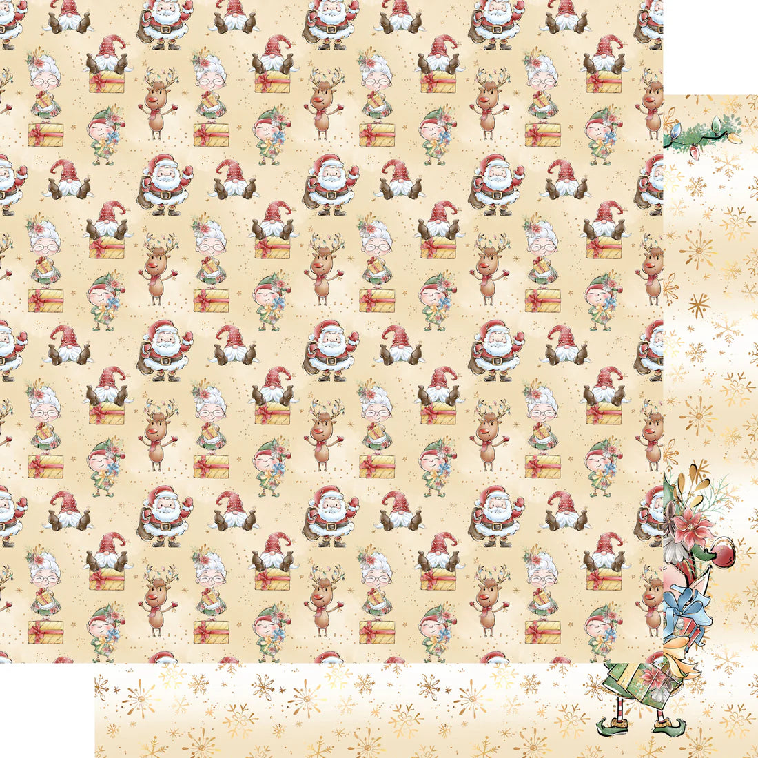 North Pole 12 x 12 Scrapbook Paper & Embellishment Kit