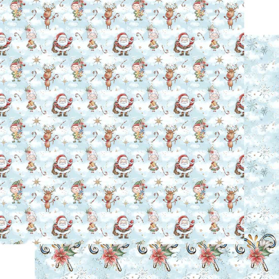 North Pole 12 x 12 Scrapbook Paper & Embellishment Kit