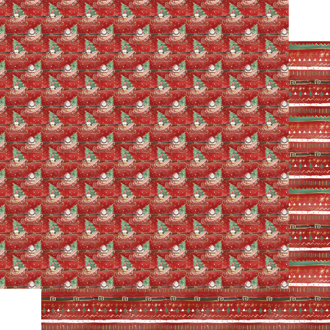 North Pole 12 x 12 Scrapbook Paper & Embellishment Kit