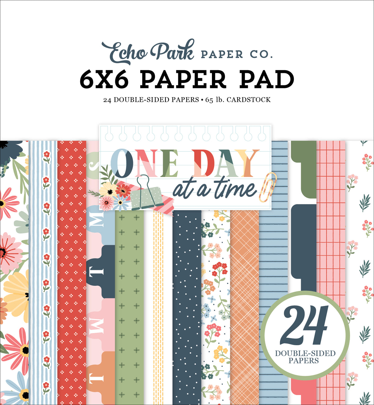 Echo Park - One Day At A Time Collection - 6 x 6 Paper Pad