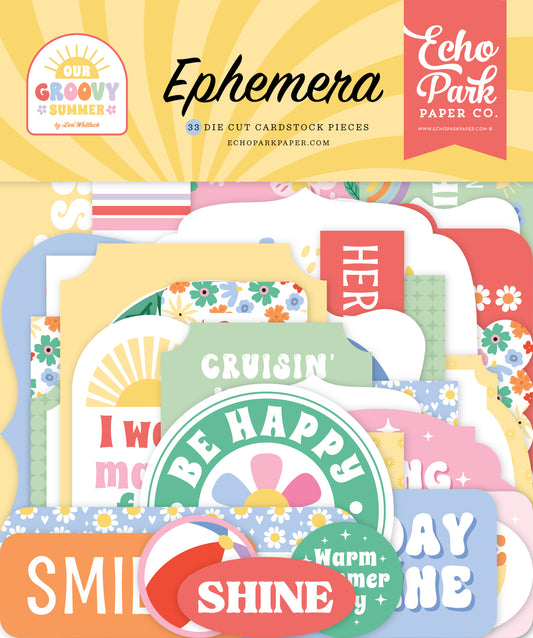Echo Park - Our Groovy Summer Collection - Ephemera