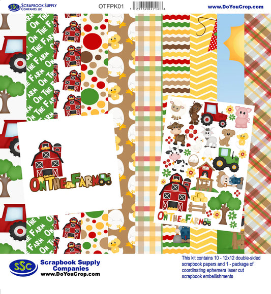 SSC Designs - 12 x 12 Scrapbook Paper & Embellishment Kit
