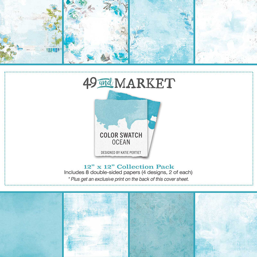 49 and Market - Color Swatch Ocean Collection - 12 x 12 Collection Pack