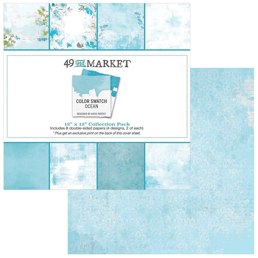 49 and Market - Color Swatch Ocean Collection - 12 x 12 Collection Pack