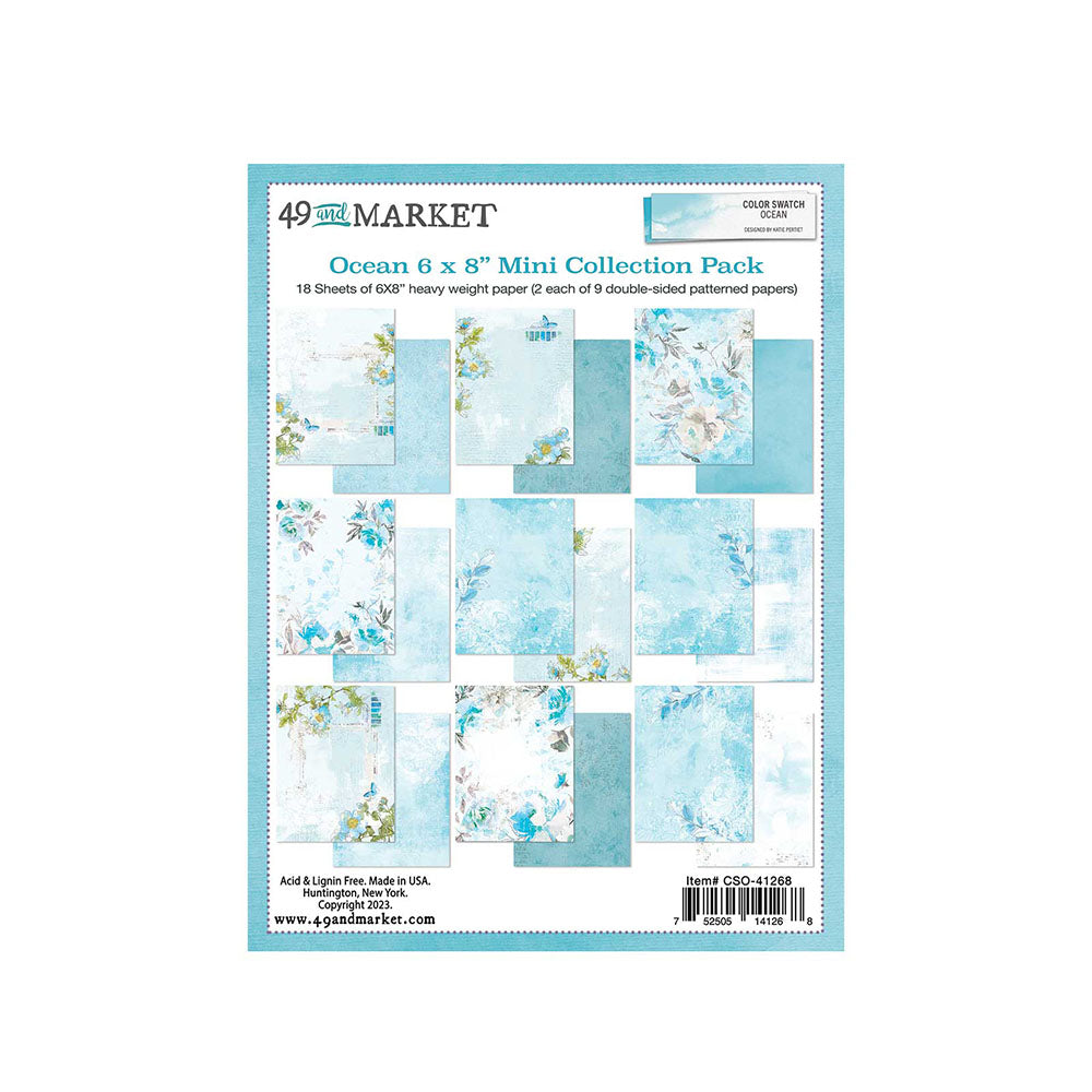 49 and Market - Color Swatch Ocean Collection - 6 x 8 Collection Pack