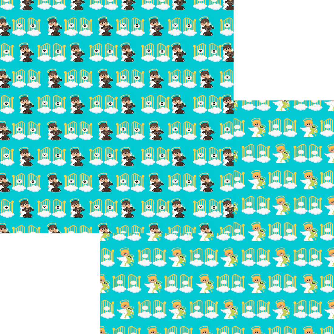 SSC Designs - All Pets Go To Heaven - Dogs and Frogs