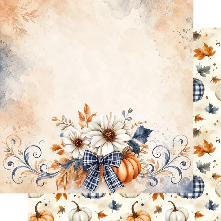 SSC - Pumpkin Cottage Collection - 12 x 12 Double-Sided Paper - County Pumpkin