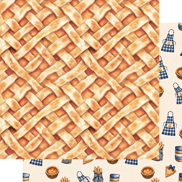 SSC - Pumpkin Cottage Collection - 12 x 12 Double-Sided Paper - Pumpkin Spiced