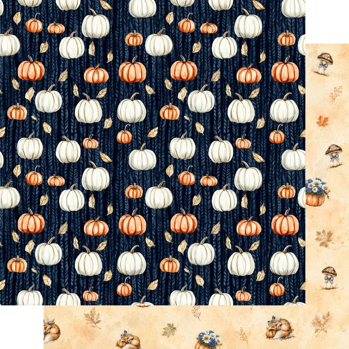 SSC - Pumpkin Cottage Collection - 12 x 12 Double-Sided Paper - Woodand Whimsy