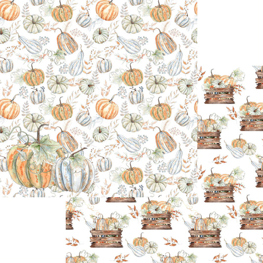 SSC Designs  Pumpkin Patch Collection Pumpkin Harvest 12 x 12 Double-Sided Scrapbook Paper