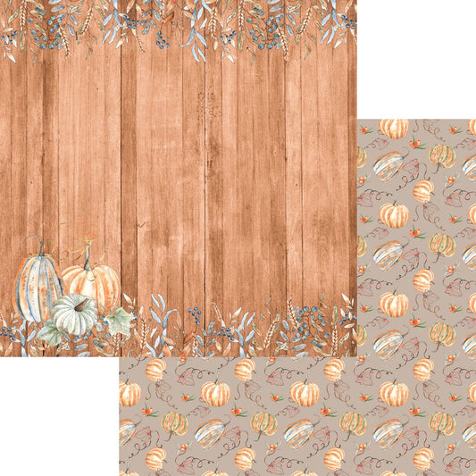 SSC Designs  Pumpkin Patch Collection - Pretty Pumpkins 12 x 12 Double-Sided Scrapbook Paper