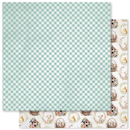 Paper Rose Studio - Double Sided 12 x 12 Paper - Easter Memories Basics A