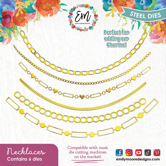 Emily Moore Designs - Simply Charming Collection - Dies - Necklace Dies