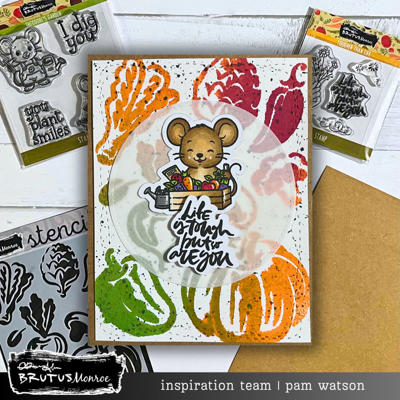 Brutus Monroe - Rooted In Kindness Collection - Stencils - A2 - Farmer's Market