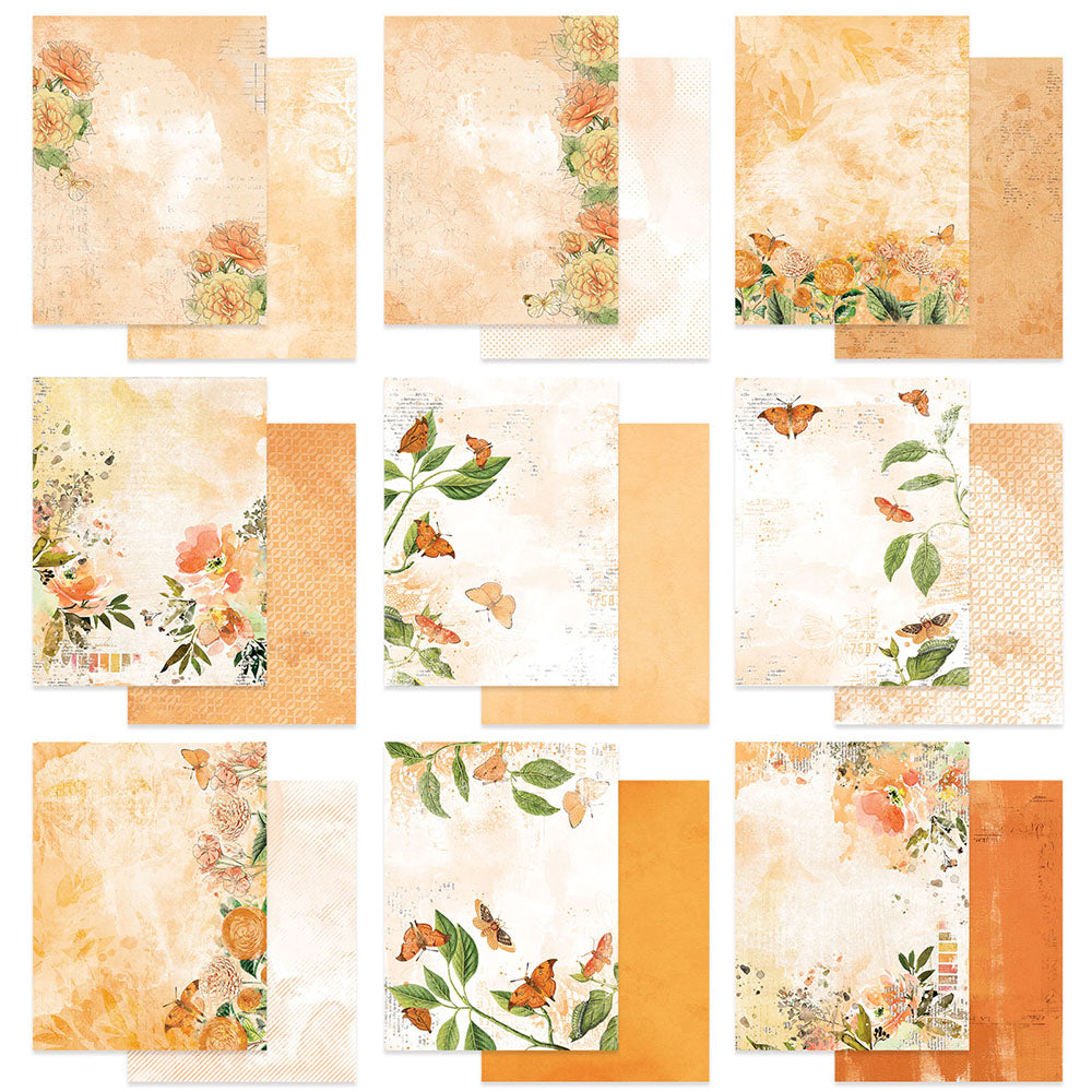 49 And Market - Color Swatch Peach Collection - 6 x 8 Collection Paper Pack