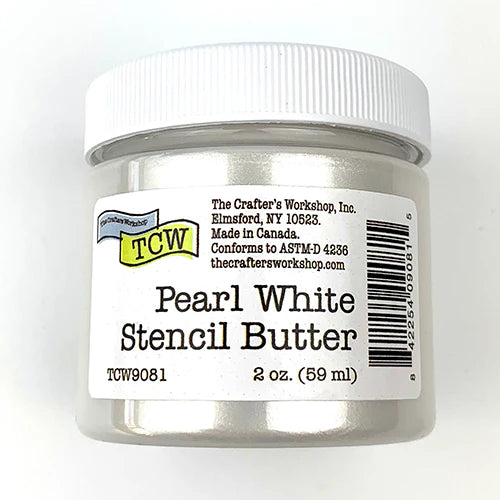 The Crafter's Workshop -   Stencil Butter 2 oz -Pearl White