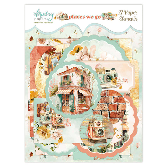 Mintay Papers - Places We Go Collection - Embellishments - Paper Elements