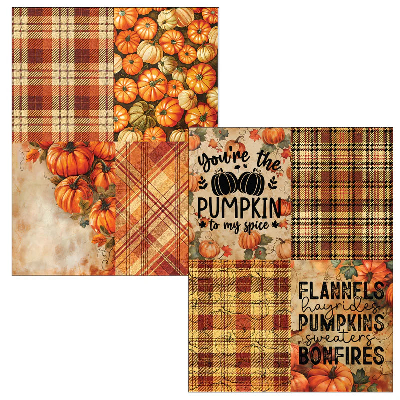 Brutus Monroe - Pumpkin Plaid | DuoFoil Sheets