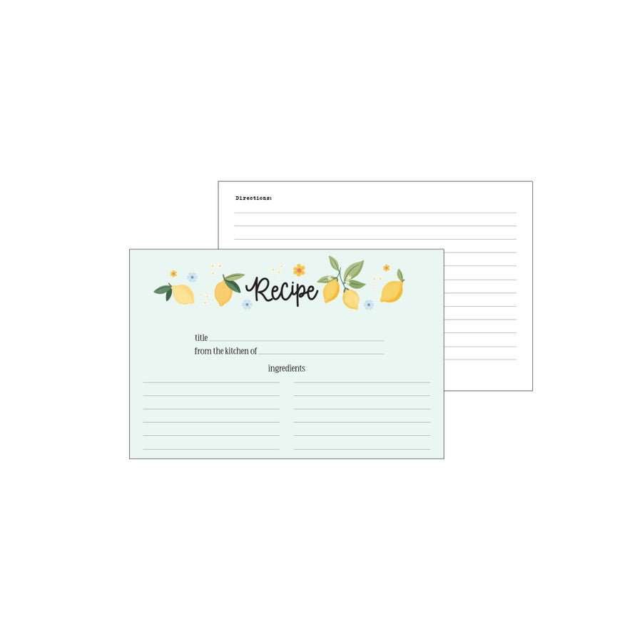 Echo Park - Lemonade - Recipe Cards