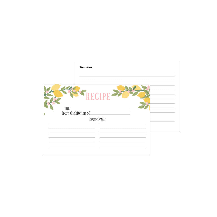 Echo Park - Lemonade - Recipe Cards