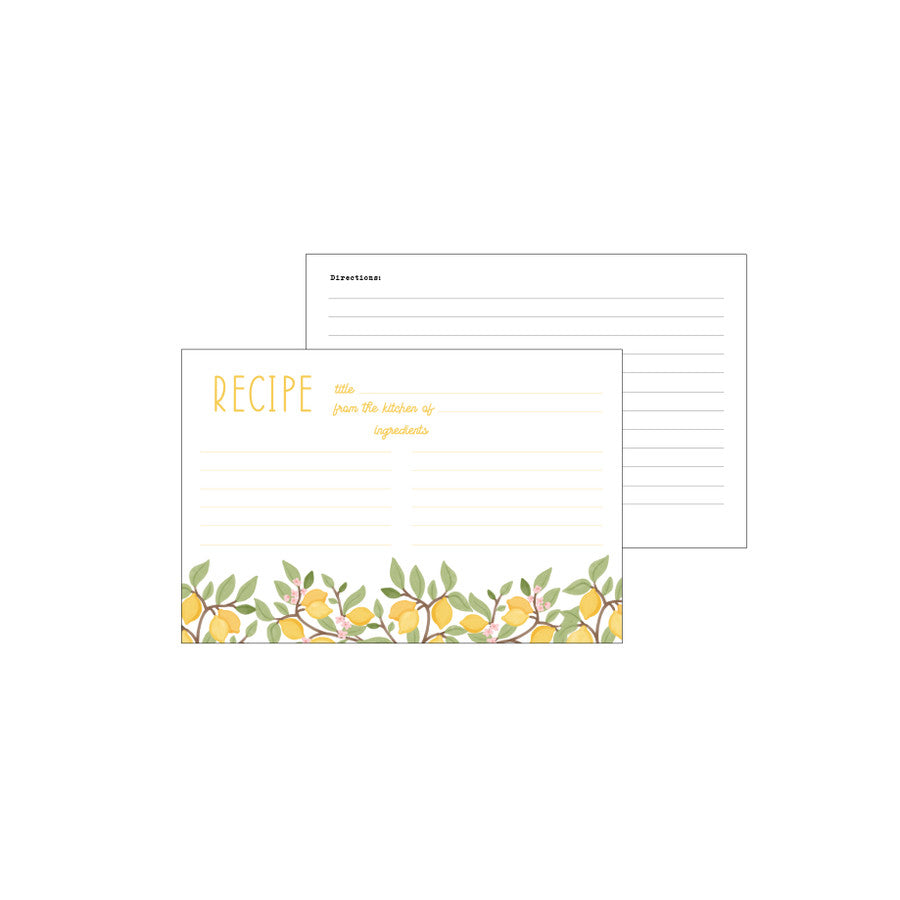 Echo Park - Lemonade - Recipe Cards