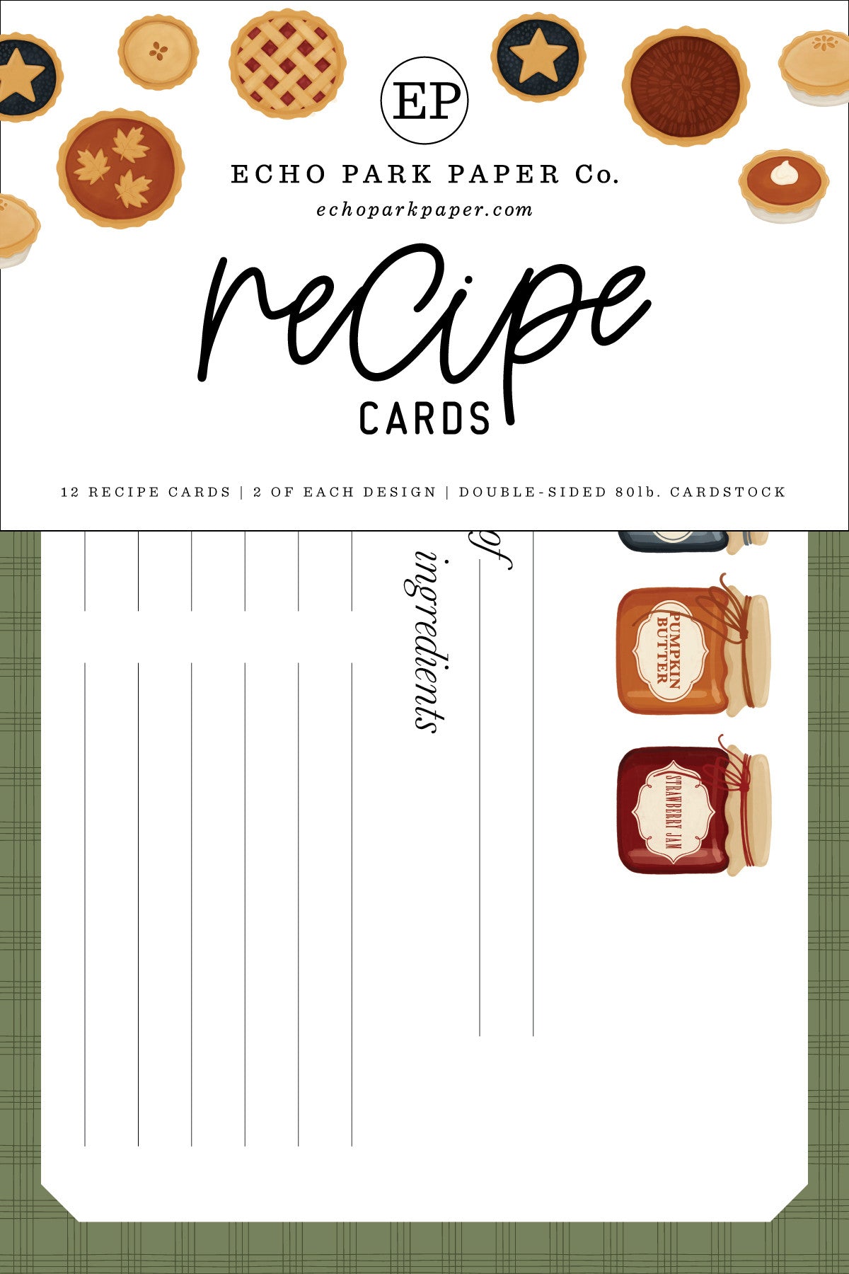 Echo Park - Recipe Cards - Americana