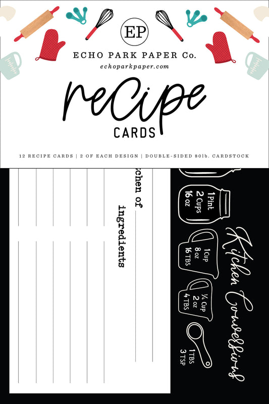 Echo Park - Farmhouse Kitchen Recipe Cards