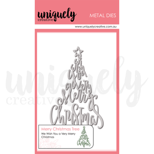 Uniquely Creative - Cutting Dies - Merry Christmas Tree