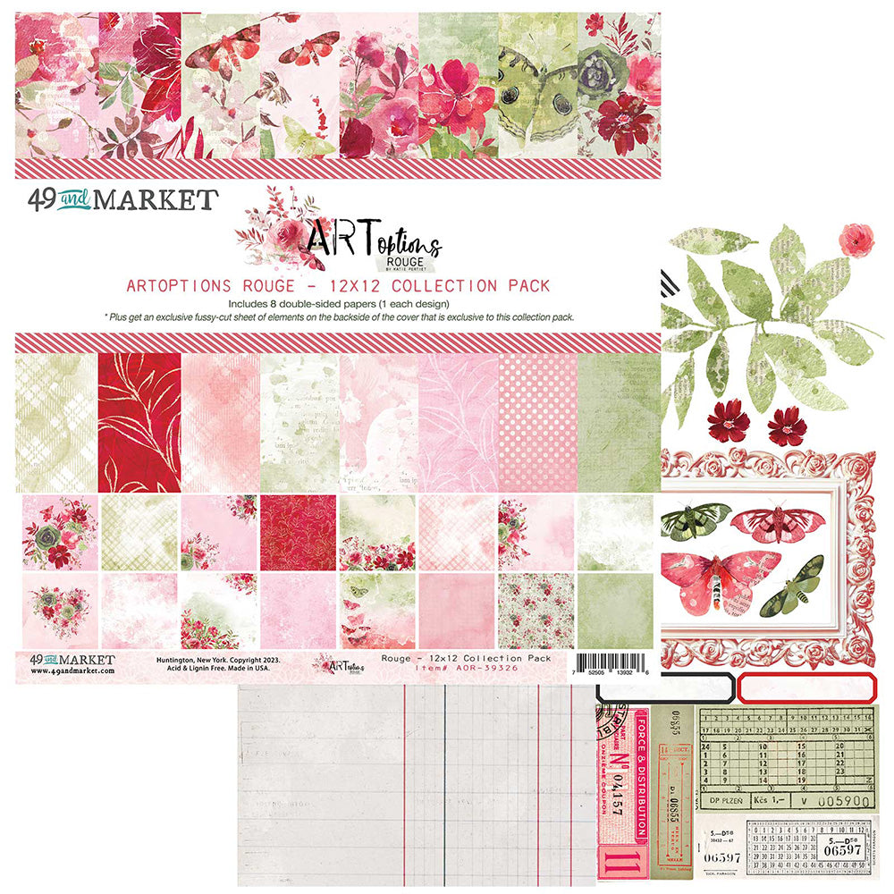 49 and Market - ARToptions Rouge Collection - 12 x 12 Collection Pack