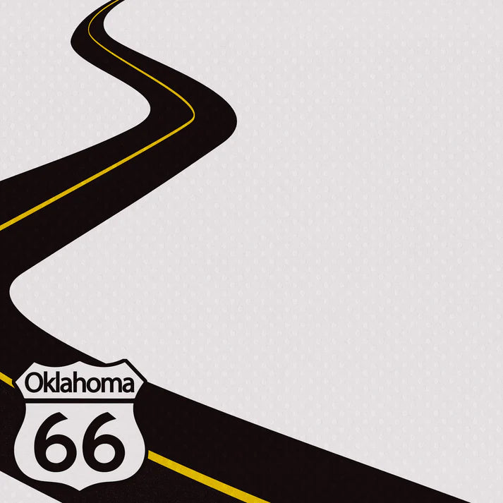 SSC Designs - Route 66 Collection - 12 x 12 Double-Sided Scrapbook Paper - Oklahoma Open Road