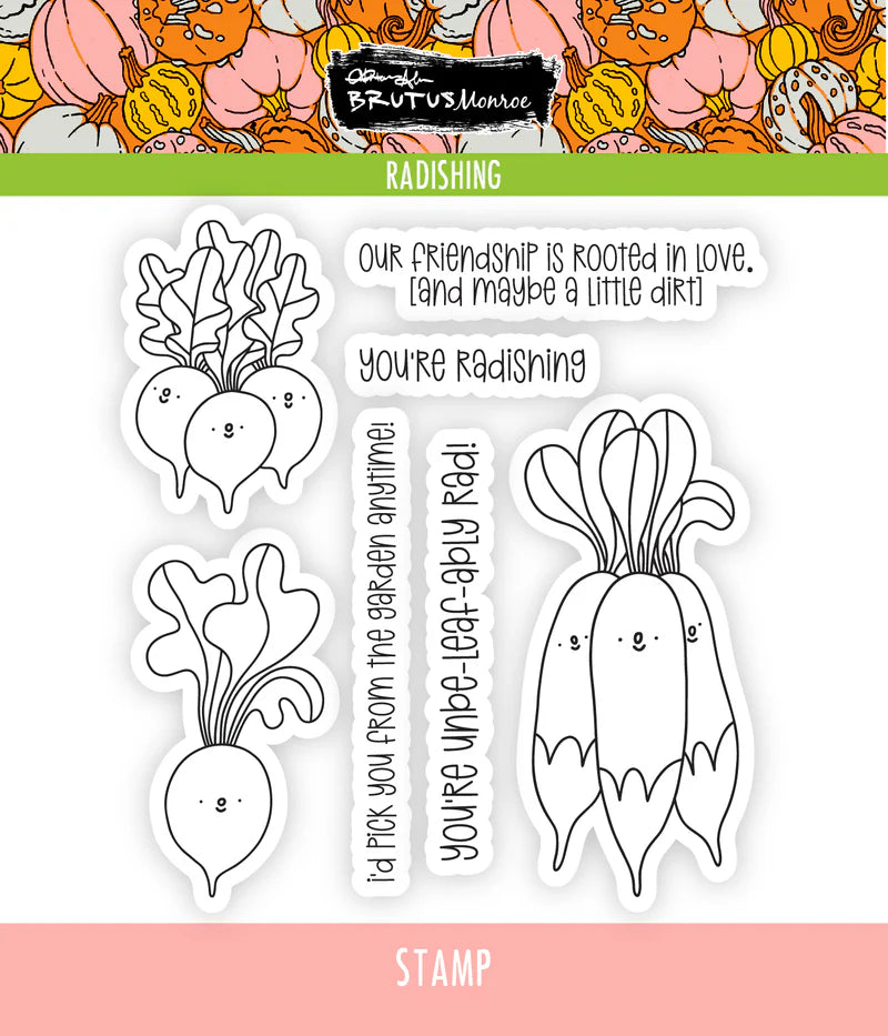 Brutus Monroe - Radishing | 4x4  Stamp
