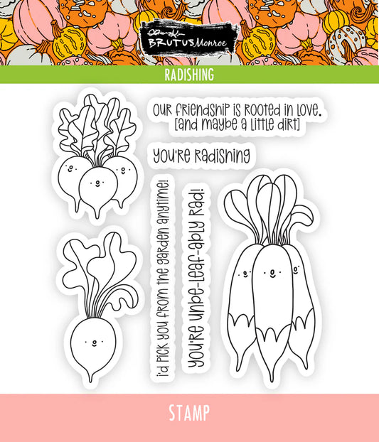 Brutus Monroe - Radishing | 4x4  Stamp