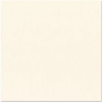 Bazzill 12 x 12 Textured  Cardstock - Vanilla