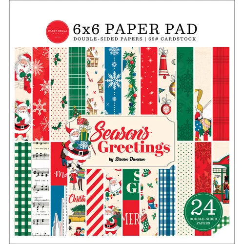 Carta Bella Seasons Greetings 6 x 6 Paper Pad