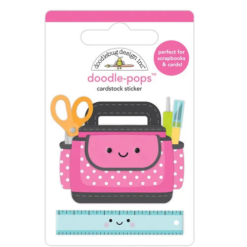 Doodlebug Design - Cute and Crafty Collection - Stickers - Doodle-Pops - Craft Caddy