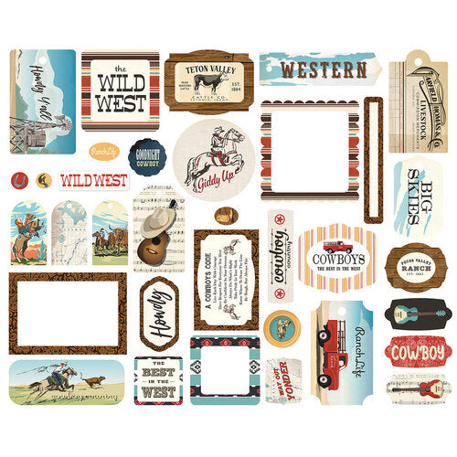 Carta Bella - Cowboys Collection - Frames & Tags