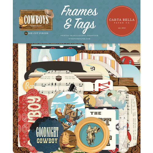 Carta Bella - Cowboys Collection - Frames & Tags