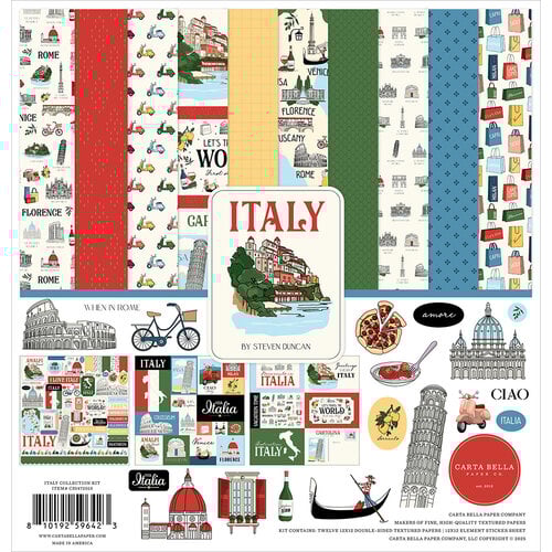 Carta Bella - Italy Collection - 12 x 12 Collection Pack