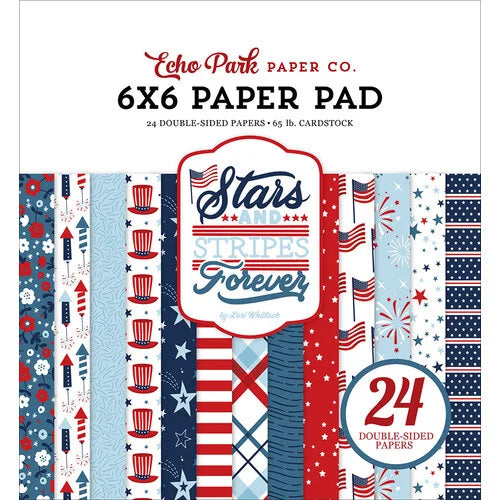 Echo Park - Stars And Stripes Forever 6 x 6 Paper Pad