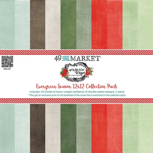 49 and Market - Evergreen Season Collection - 12 x 12 Collection Paper Pack - Solids