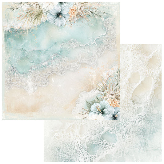 49 and Market - Coastal Soul Collection - 12 x 12 Double Sided Paper - Saltwater Bliss