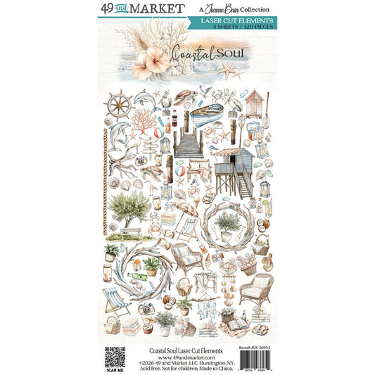 49 and Market - Coastal Soul Collection - Laser Cuts - Elements