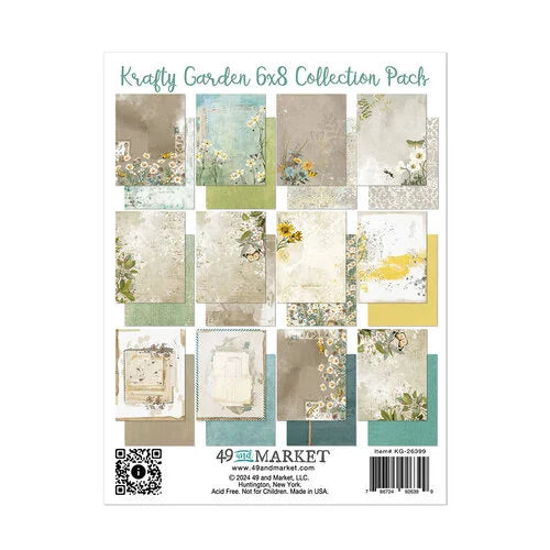 49 and Market - Krafty Garden Collection - 6 x 8 Collection Paper Pack