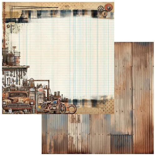 49 and Market - Rust and Revs Collection - 12 x 12 Double Sided Paper - Journey