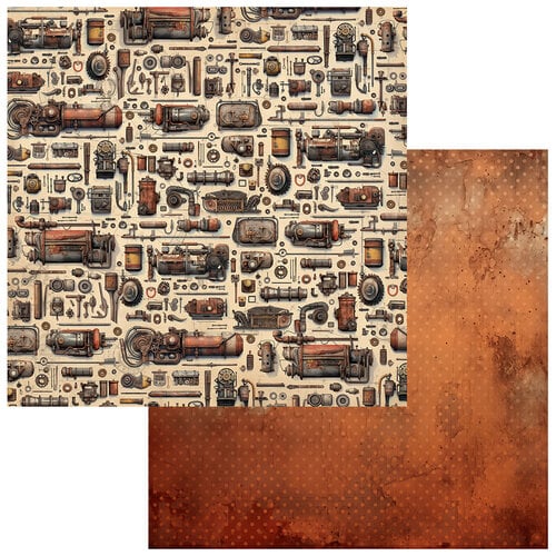 49 and Market - Rust and Revs Collection - 12 x 12 Double Sided Paper - Freedom