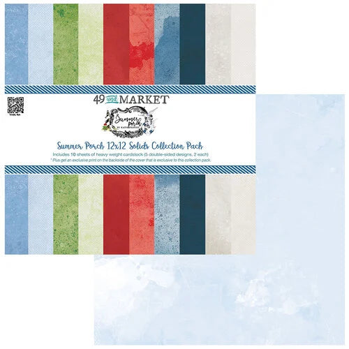 49 and Market - Summer Porch Collection - 12 x 12 Solids Pack