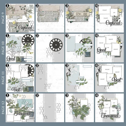 49 and Market - Vintage Artistry Moonlit Garden Collection - Big Picture Album Kit