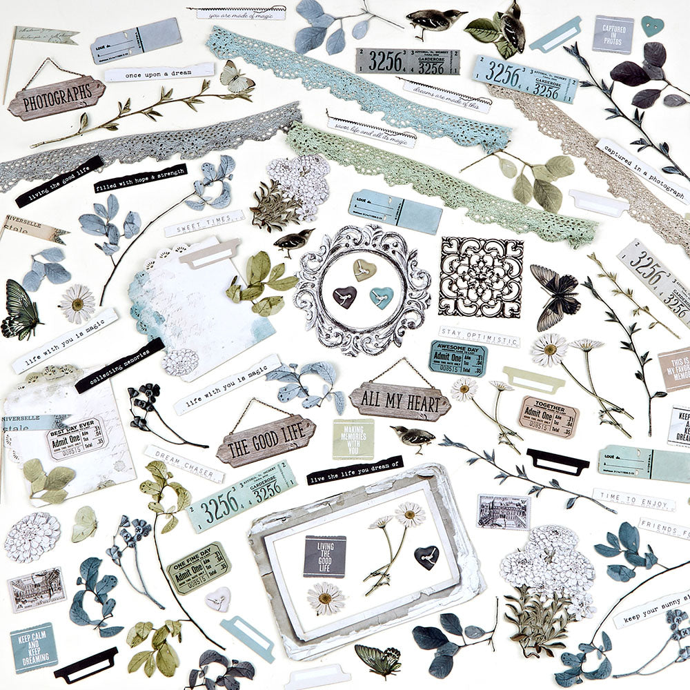 49 and Market - Vintage Artistry Moonlit Garden Collection - Laser Cut Elements